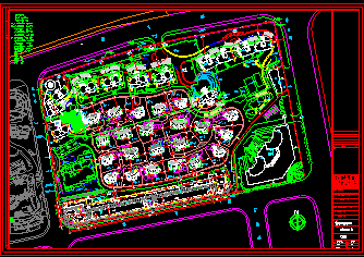 南塊 浦東世紀花園2期歸檔全套設計圖(別墅,會所,商業街,幼兒園)